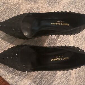 Saint Laurent Black Studded Women's Shoes